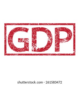 Stamp text GDP