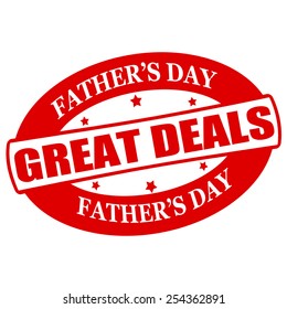 Stamp with text great deals inside, vector illustration