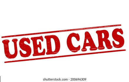 Stamp with text ised cars inside, vector illustration