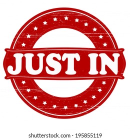 Stamp with text just in inside,vector illustration