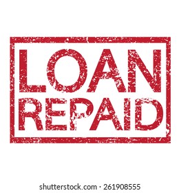 Stamp text LOAN REPAID