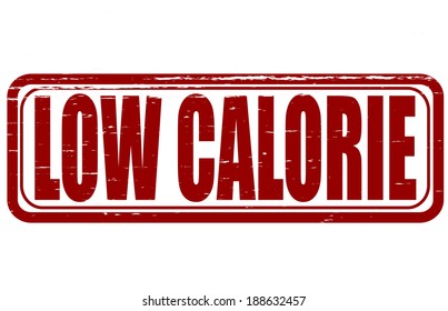 Stamp With Text Low Calorie Inside,vector Illustration