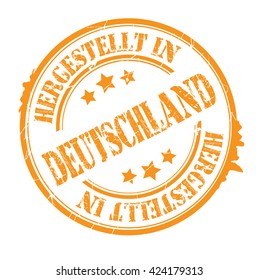 stamp with text "Made in Germany" isolated on white background. Vector illustration