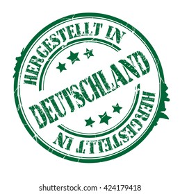 stamp with text "Made in Germany" isolated on white background. Vector illustration