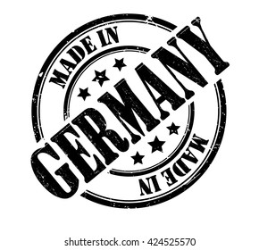 stamp with text "Made in Germany" isolated on white background. Vector illustration