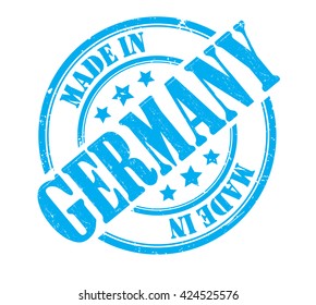 stamp with text "Made in Germany" isolated on white background. Vector illustration