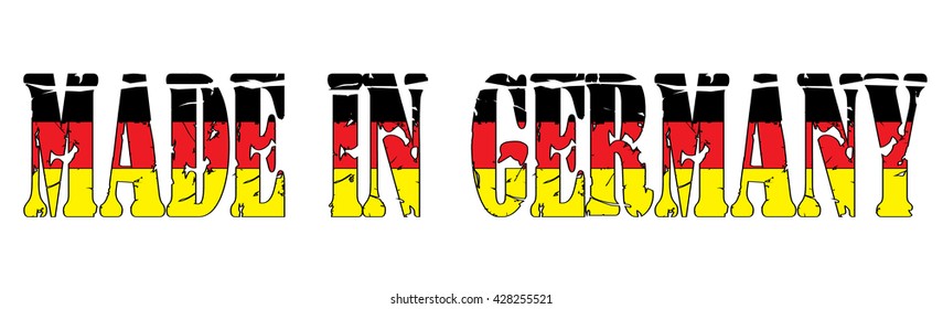 stamp with text "Made in Germany" isolated on white background. Vector illustration