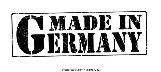 stamp with text "made in Germany" isolated on white background. Vector illustration
