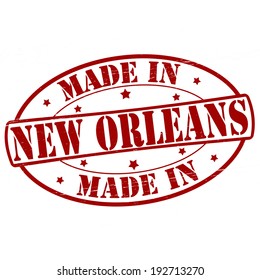 Stamp with text made in New Orleans inside, vector illustration