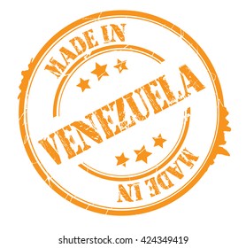 stamp with text "Made in Venezuela" isolated on white background. Vector illustration