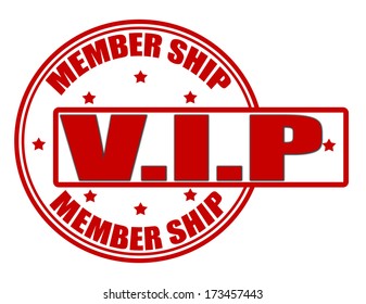Stamp with text member ship inside, vector illustration