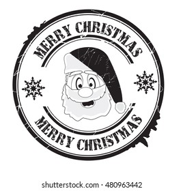 Stamp Text Merry Christmas Isolated On Stock Vector (Royalty Free ...