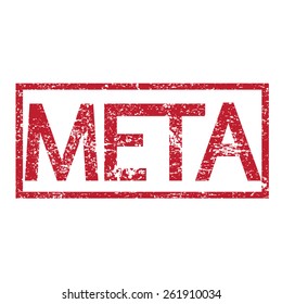 Stamp text META