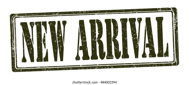 stamp with text "new arrival" isolated on white background. Vector illustration