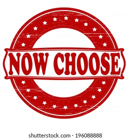 Stamp with text new choose inside,vector illustration