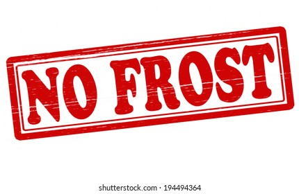 Stamp with text no frost  inside, vector illustration
