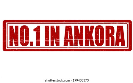 Stamp with text no one in Ankora vector illustration