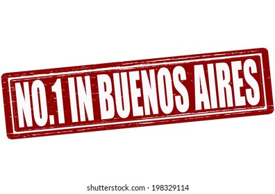 Stamp with text no one in Buenos Aires inside, vector illustration