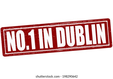 Stamp with text no one in Dublin inside, vector illustration