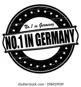 Stamp with text no one in Germany inside, vector illustration