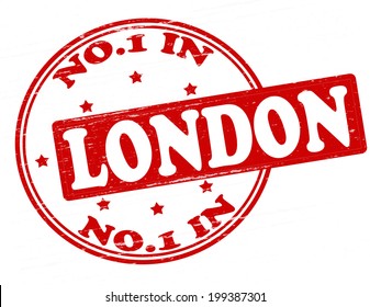 Stamp with text no one in London inside, vector illustration 