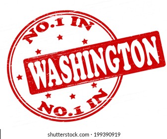 Stamp with text no one in Washington inside, vector illustration 