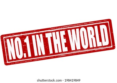 Stamp with text no one in the world inside, vector illustration