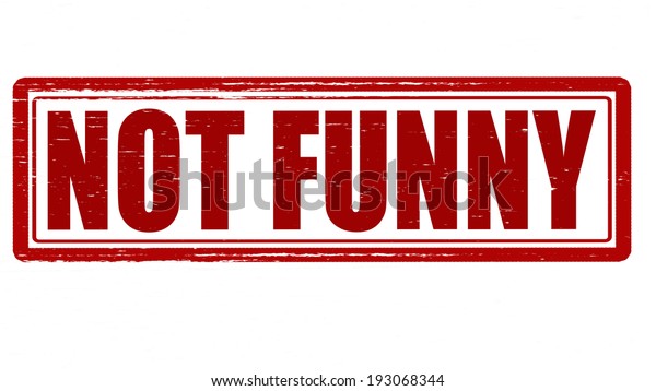 Stamp Text Not Funny Inside Vector Stock Vector (Royalty Free ...