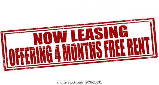 Stamp with text now leasing inside, vector illustration