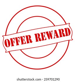 Stamp Text Offer Reward Inside Vector Stock Vector (Royalty Free ...