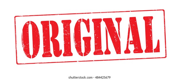 stamp with text "original" isolated on white background. Vector illustration