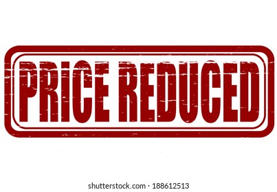 Stamp with text price reduced inside,vector illustration