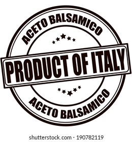 Stamp with text product of Italy inside,vector illustration