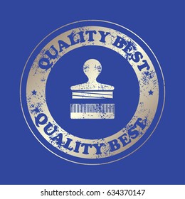  Stamp with text. Quality best