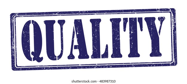 stamp with text "quality" isolated on white background. Vector illustration