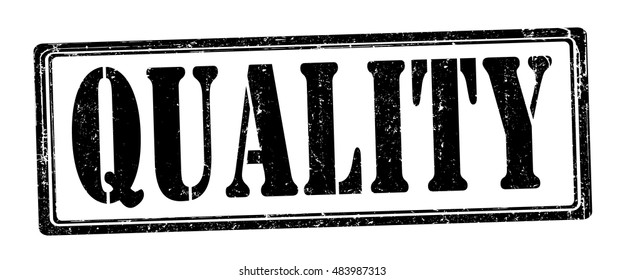 stamp with text "quality" isolated on white background. Vector illustration
