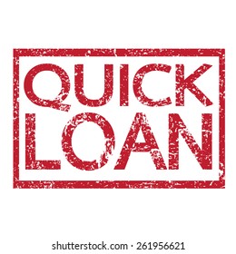 Stamp text QUICK LOAN