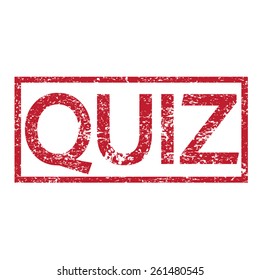 Stamp text QUIZ