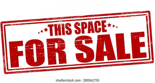 Stamp with text for sale inside, vector illustration