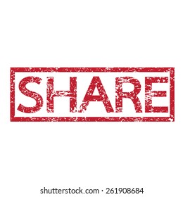Stamp text SHARE