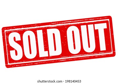 Stamp with text sold out inside,vector illustration