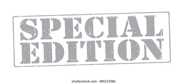 stamp with text "special edition" isolated on white background. Vector illustration