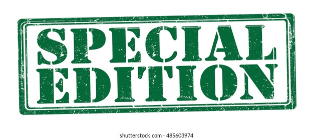 stamp with text "special edition" isolated on white background. Vector illustration