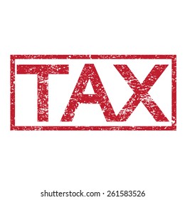 Stamp text TAX 
