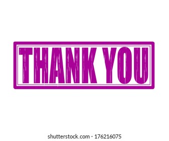 Stamp with text thank you inside,vector illustration