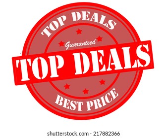 Stamp with text top deals inside, vector illustration