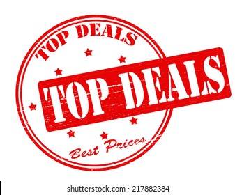 Stamp with text top deals inside, vector illustration