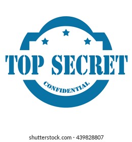 Stamp with text Top Secret,vector illustration