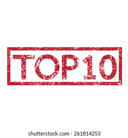 Stamp text TOP10