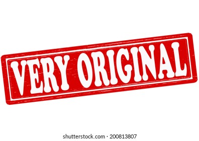 Stamp with text very original inside, vector illustration
